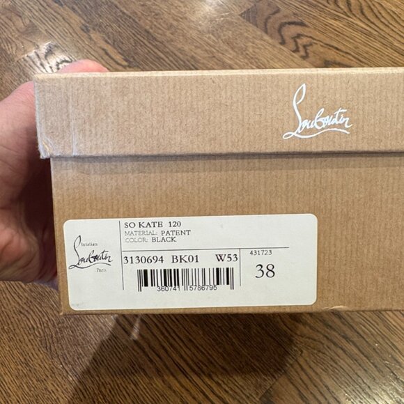 Christian Louboutin NIB So Kate 120mm black patent leather pumps - Picture 5 of 8